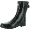 Hunter Original Refined Short Waterproof Rain Boot In Black