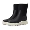 Hunter Women's City Explorer Short Boot In Black/shaded White In Black