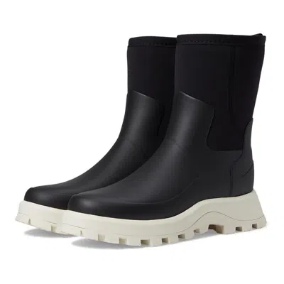 Hunter Womens City Explorer Short Neoprene Boots - Black/shaded White
