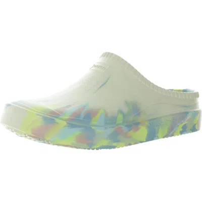 Hunter Womens Cut-out Rubber Mule Sandals In Multi