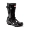 Hunter Womens Original Short Gloss Rain Boots - Black