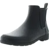 Hunter Womens Solid Chelsea Boots In Black