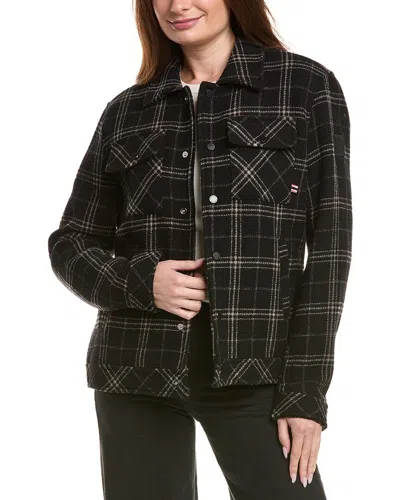Hunter Wool-blend Overshirt Jacket In Black