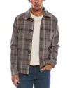 Hunter Wool-blend Plaid Overshirt Jacket In Multi