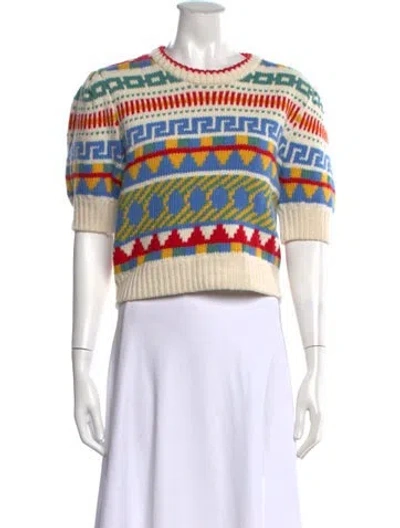 Pre-owned Hunter Wool Patterned Sweater In Multicolor