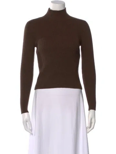 Pre-owned Hunter Wool Turtleneck Sweater In Brown