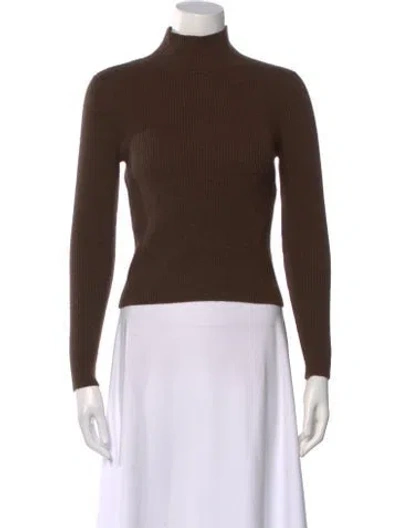 Pre-owned Hunter Wool Turtleneck Sweater In Brown