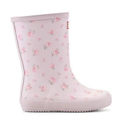 Hunter X Loveshackfancy Kids' First Classic Rain Boots 5c Ditsy Pink Floral Print