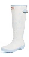 Hunter X Loveshackfancy Original Tall Back Adjustable Boots Light Blue 450 In Blue