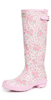 Hunter X Loveshackfancy Original Tall Back Adjustable Boots Medium Pink In Medium Pink