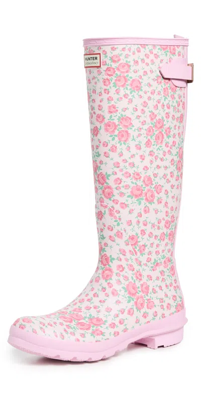 Hunter X Loveshackfancy Original Tall Back Adjustable Boots Medium Pink