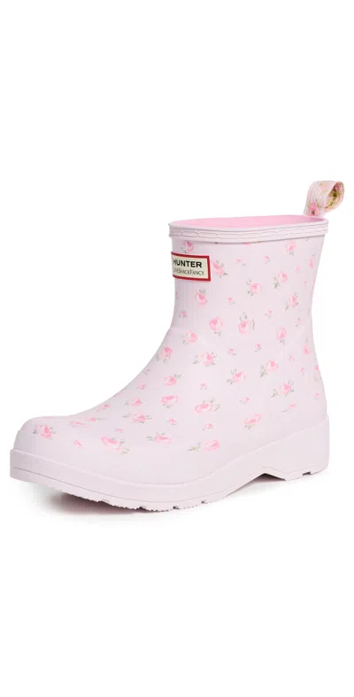 Hunter X Loveshackfancy Play Short Rain Boots Light Pink 682