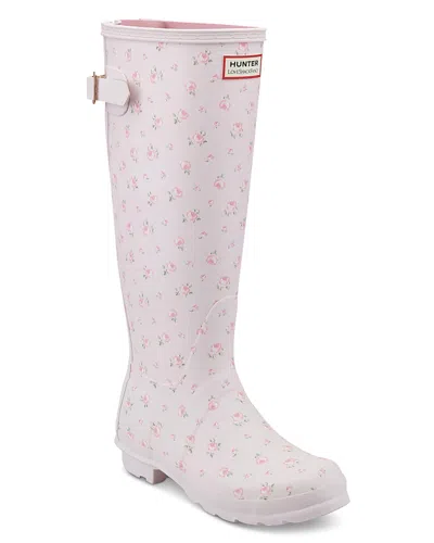 Hunter X Loveshackfancy Original Tall Waterproof Rain Boot In Animal Print