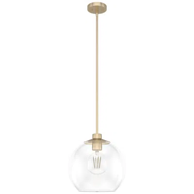 Hunter Xidane Alturas Gold With Clear Glass 1 Light Pendant