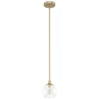 Hunter Xidane Alturas Gold With Clear Glass 1 Light Pendant