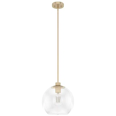 Hunter Xidane Alturas Gold With Clear Glass 1 Light Pendant