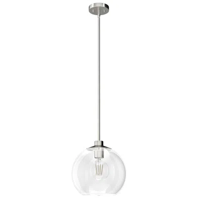 Hunter Xidane Brushed Nickel With Clear Glass 1 Light Pendant