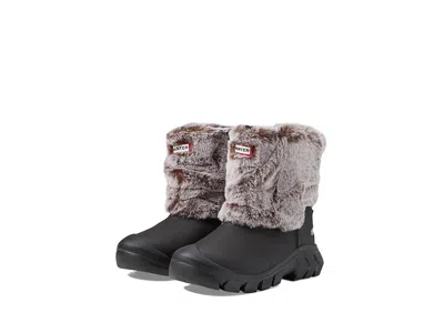 Hunter Kids' Youth  Intrepid Jft6100rbf-bnr Black Faux Fur Lined Snow Boots Jobb2038 In Multi