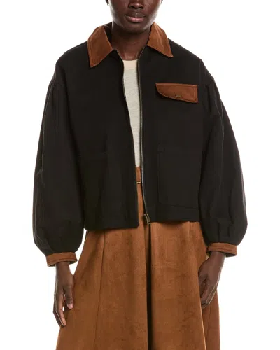 Hunter Zip Front Jacket In Black
