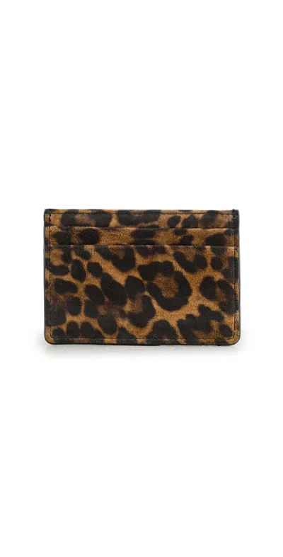 Hunting Season Cardholder Leopard In Brown
