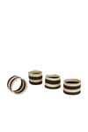 Hunting Season Iraca Napkin Rings In Multi