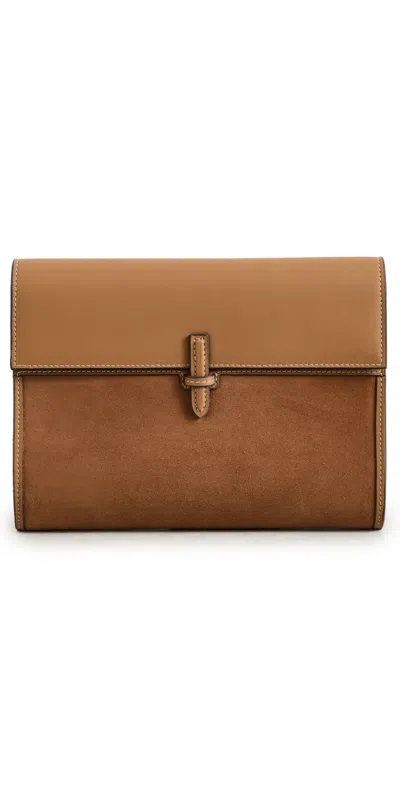 Hunting Season Large Soft Clutch Cognac In Brown