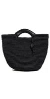Hunting Season Large Woven Shopper Tote Black In Black