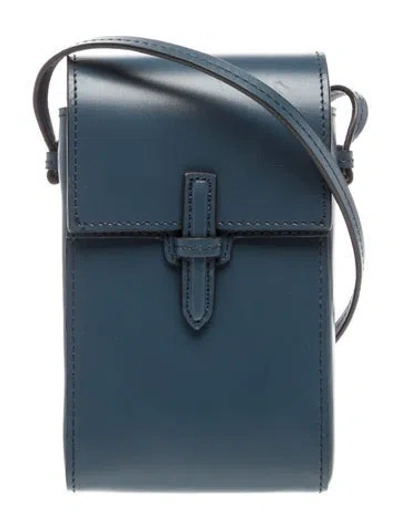 Pre-owned Hunting Season Leather Backpack In Blue
