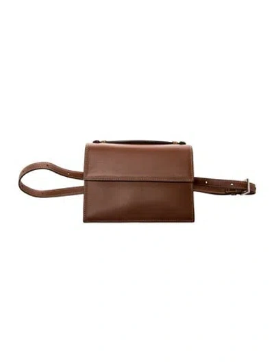 Pre-owned Hunting Season Leather Belt Bag In Brown