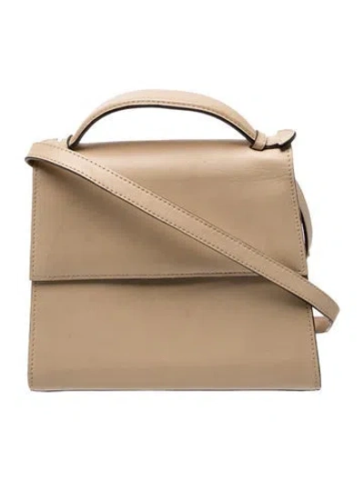 Pre-owned Hunting Season Leather Crossbody Bag In Neutral
