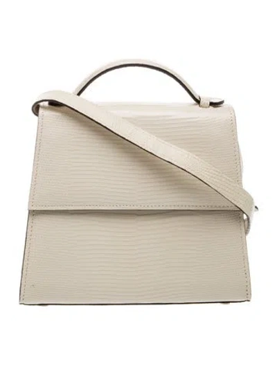 Pre-owned Hunting Season Leather Top Handle Bag In Neutrals
