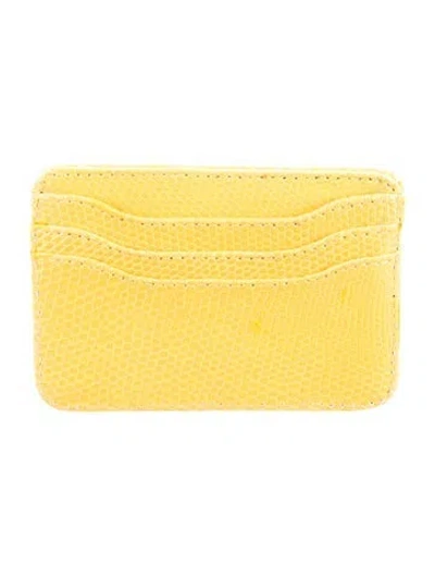 Pre-owned Hunting Season Leather Wallet W/ Tags In Yellow