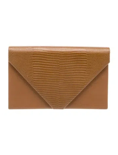 Pre-owned Hunting Season Lizard The Envelope Large In Brown