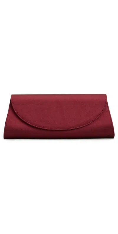 Hunting Season Opera Clutch In Satin Burgundy