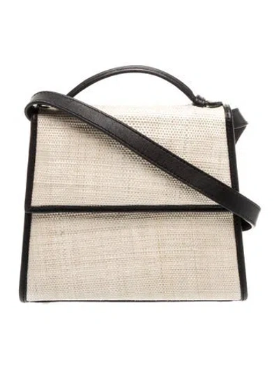 Pre-owned Hunting Season Raffia Crossbody Bag In Neutral