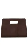 Hunting Season Retro Clutch Dark Brown In Brown