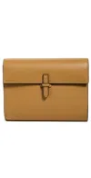 Hunting Season Small Soft Clutch In Nappa Caramel