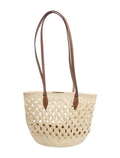 Pre-owned Hunting Season Straw Shoulder Bag In Neutrals