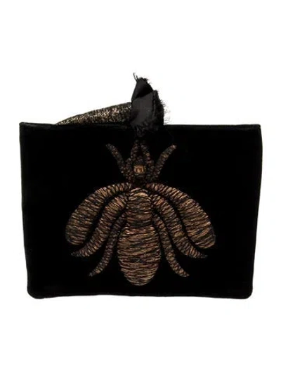 Pre-owned Hunting Season Velvet Evening Bag In Black