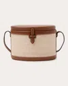 HUNTING SEASON WOMEN'S THE LEATHER FIQUE ROUND TRUNK BAG