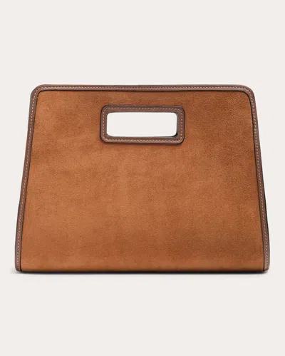 Hunting Season Women's The Suede Retro Clutch In Brown