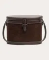 HUNTING SEASON WOMEN'S THE SUEDE ROUND TRUNK BAG