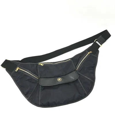 Pre-owned Hunting World Leather Nylon Fanny Pack Sling Bag ()