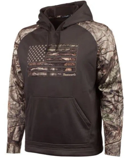 Huntworth Men's  Flag Performance Hoodie In Brown