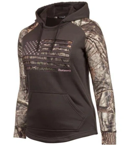 Huntworth Women's  Flag Performance Hoodie In Brown