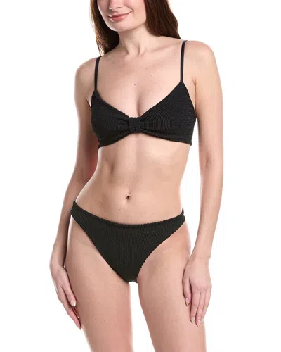 Hunza G 2pc Alicia Bikini Set In Black