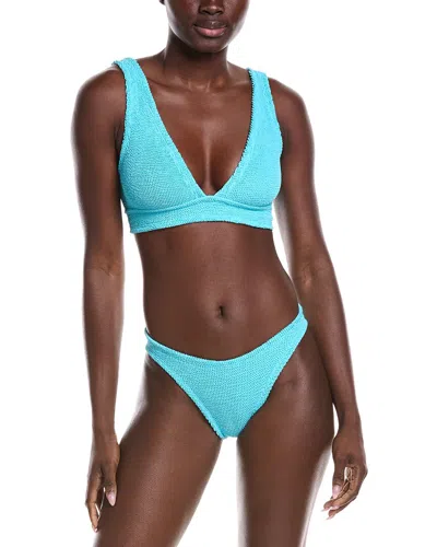 Hunza G 2pc Carla Bikini Set In Blue
