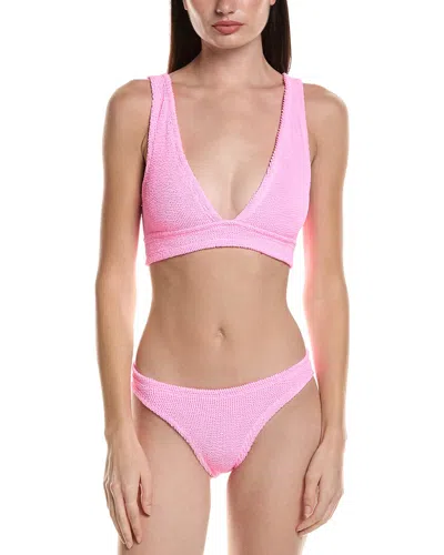 Hunza G 2pc Carla Bikini Set In Pink