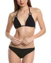 Hunza G 2pc Halter Swim Set In Black