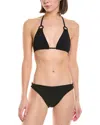 Hunza G 2pc Halter Swim Set In Black